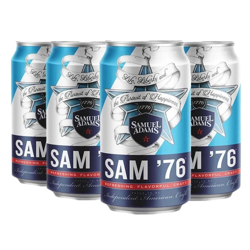 SAMUEL ADAMS 76 LIGHT LAGER 355ML 6PK CAN @ Red Deer [1009003] 2130 ml