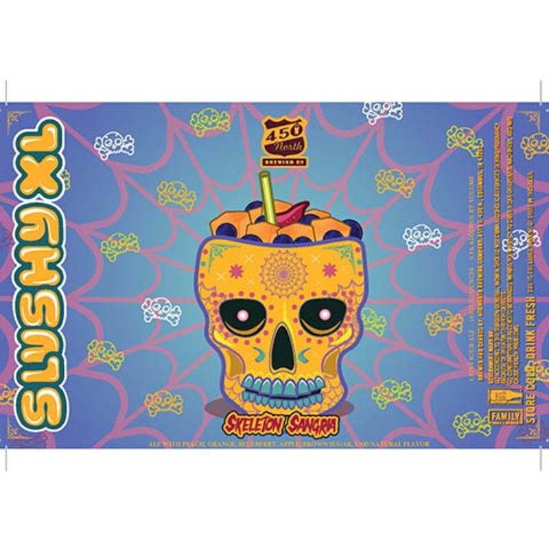 450 North Skeleton Sangria Slushy XL Sour Ale 16OZ SINGLE CAN