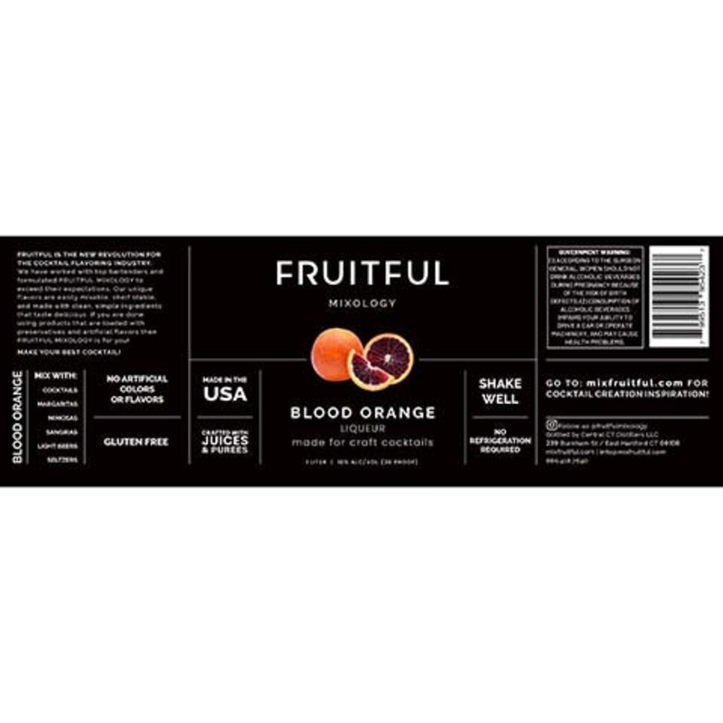 Fruitful Mixology Blood Orange Liqueur 1L BTL