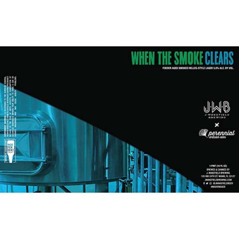 J. Wakefield When The Smoke Clears Helles Lager 16OZ SINGLE CAN