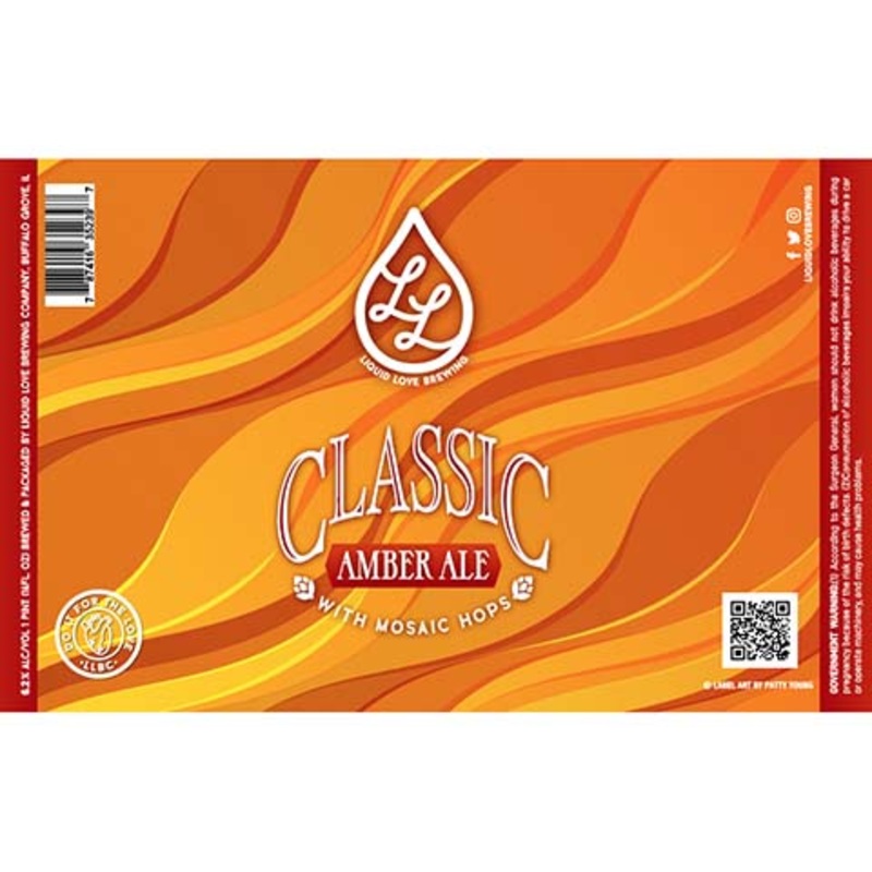 Liquid Love Classic Amber Ale 16OZ SINGLE CAN