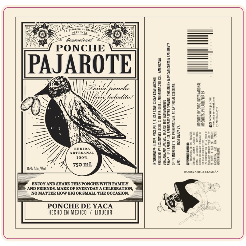 Pajarote Ponche De Yaca Liqueur