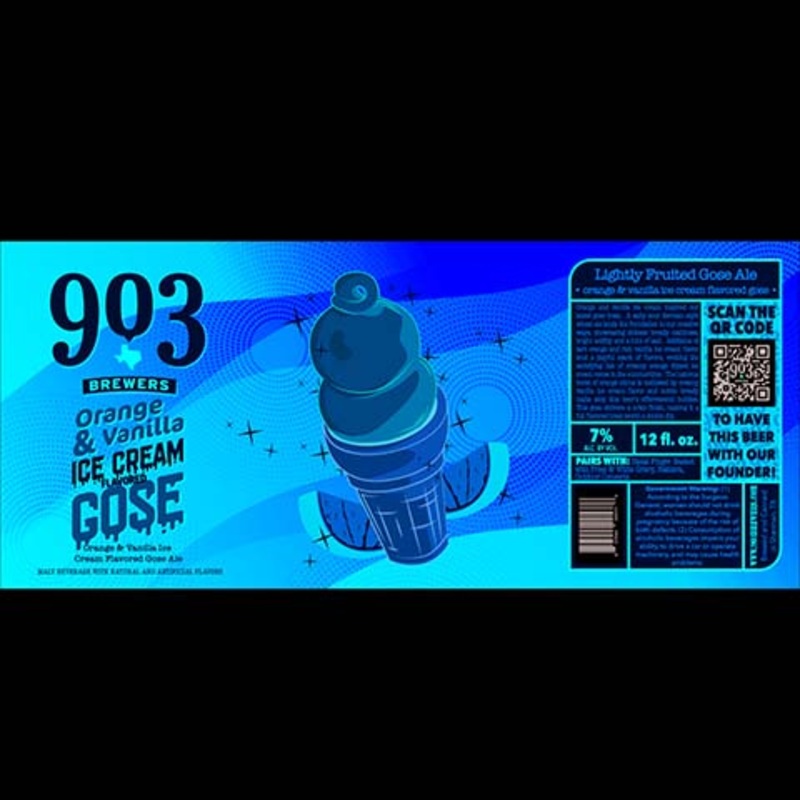 903 Brewers Lightly Fruited Gose Ale (Orange, Vanilla Ice Cream) 12OZ SINGLE CAN