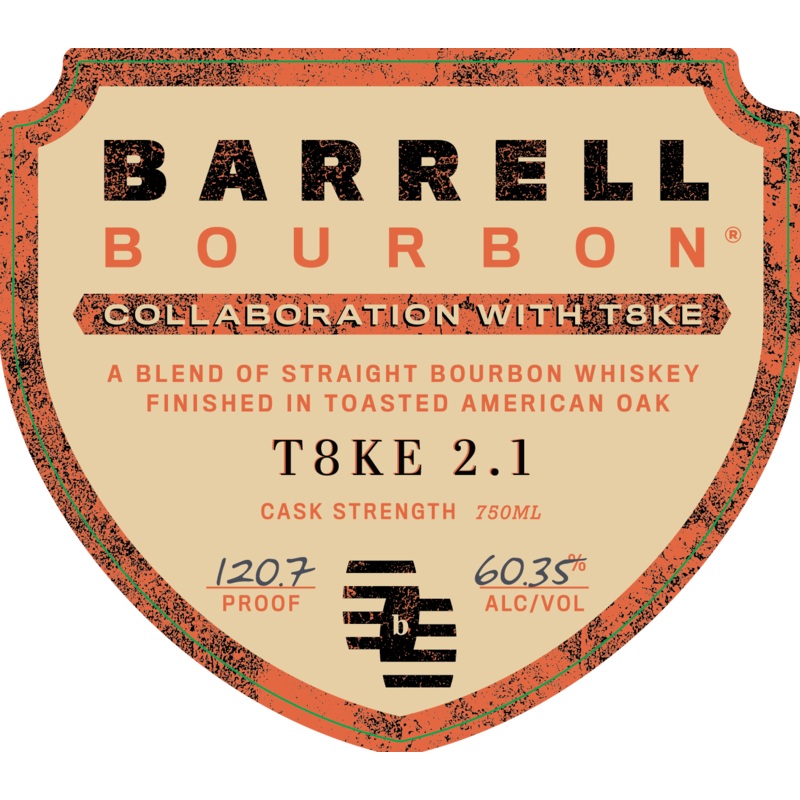 Barrell Bourbon T8KE 2.1 Toasted Oak Finish Cask Strength 750ml