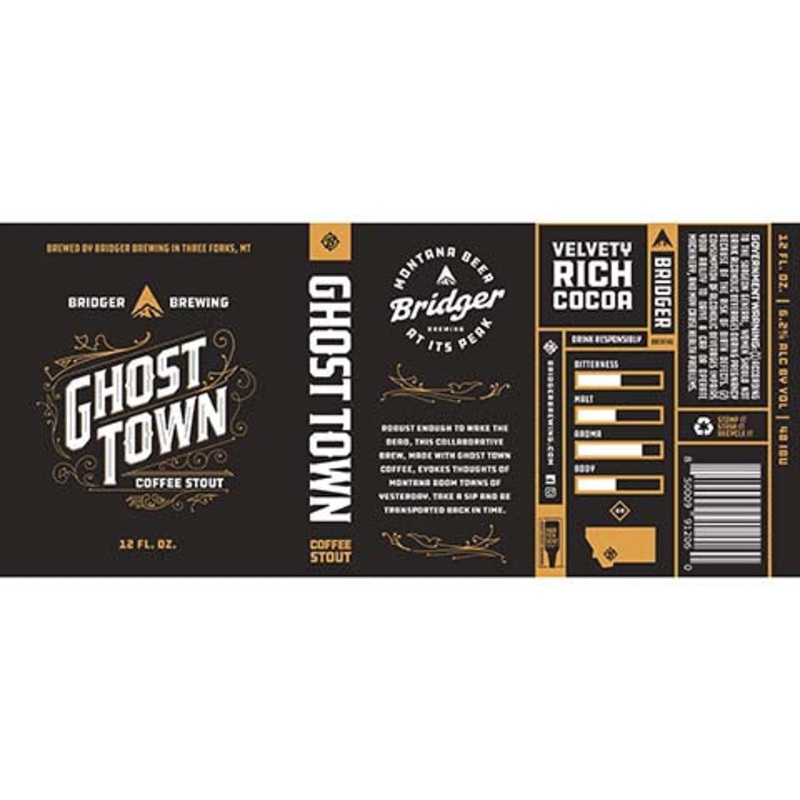 Bridger Ghost Town Coffee Stout 12OZ SINGLE CAN