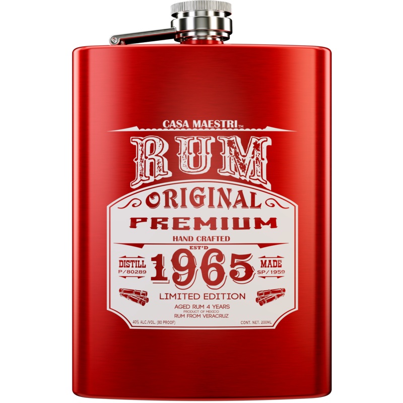 Casa Maestri Rum Gold Flask 200ML 200ml Bottle
