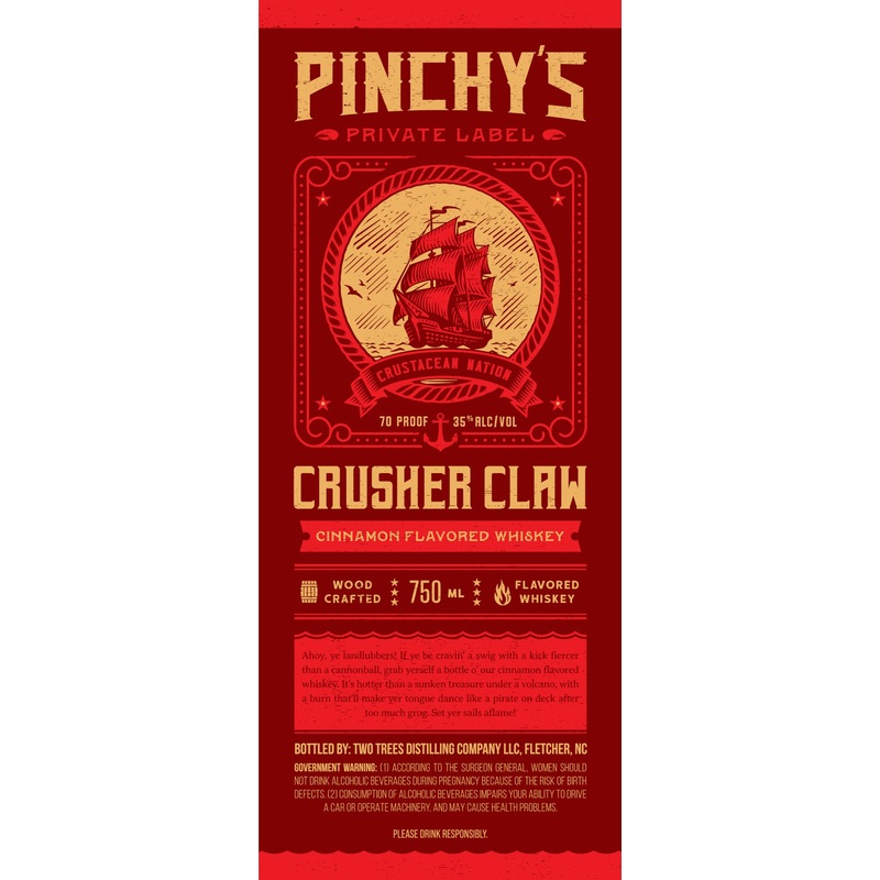 Pinchy’s Private Label Crusher Claw Cinnamon Flavored Whiskey