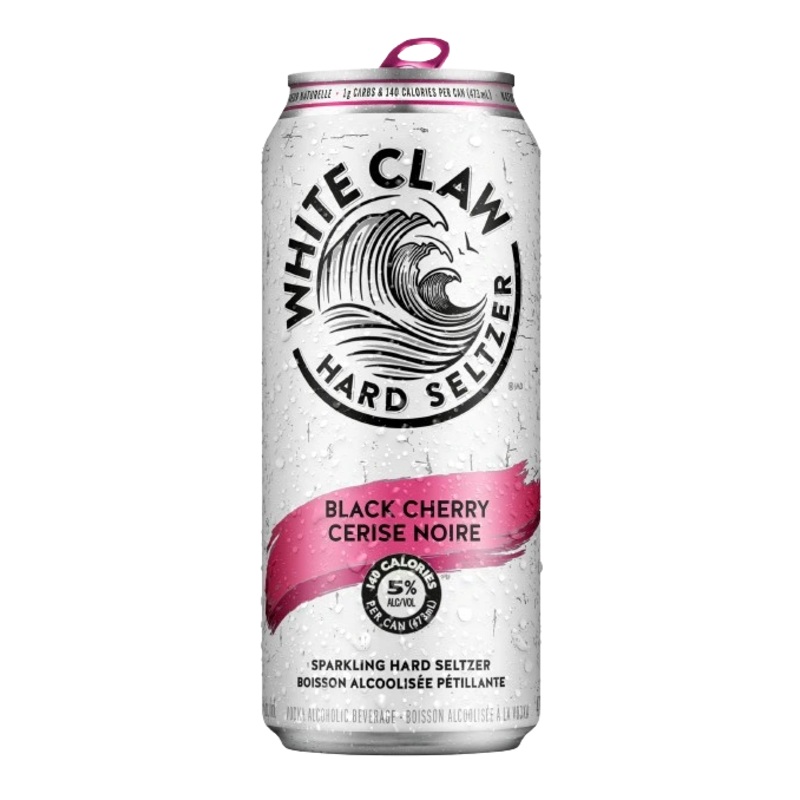 WHITE CLAW HARD SELTZER BLACK CHERRY 473ML CAN @ Kelowna [1022903] 473 ml