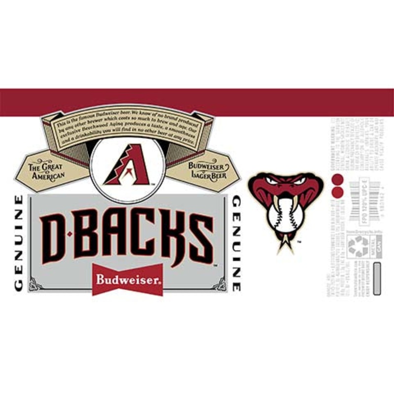 Budweiser D-Backs 12OZ SINGLE CAN