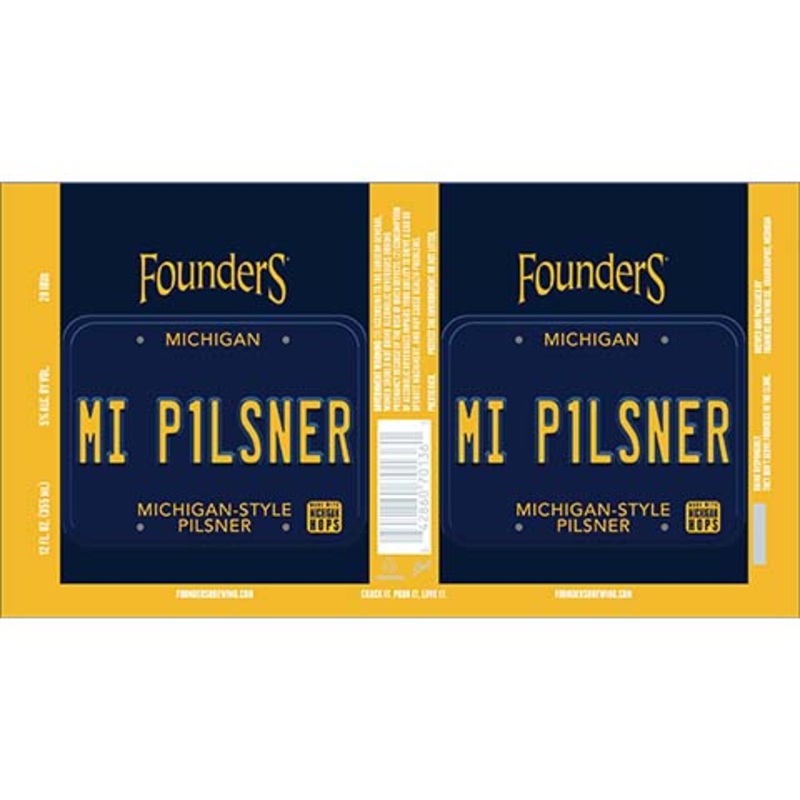 Founders MI Pilsner 12OZ SINGLE CAN