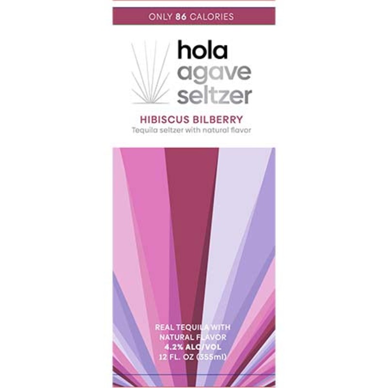 Hola Agave Seltzer Hibiscus Bilberry 12OZ SINGLE CAN