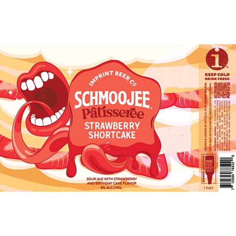 Imprint Schmoojee Patisseree Strawberry Shortcake Sour 16OZ SINGLE CAN