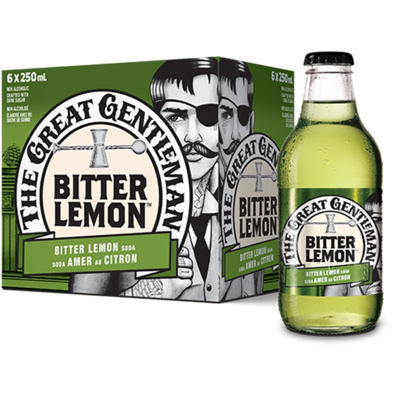 THE GREAT GENTLEMAN BITTER LEMON 6 BOTTLES