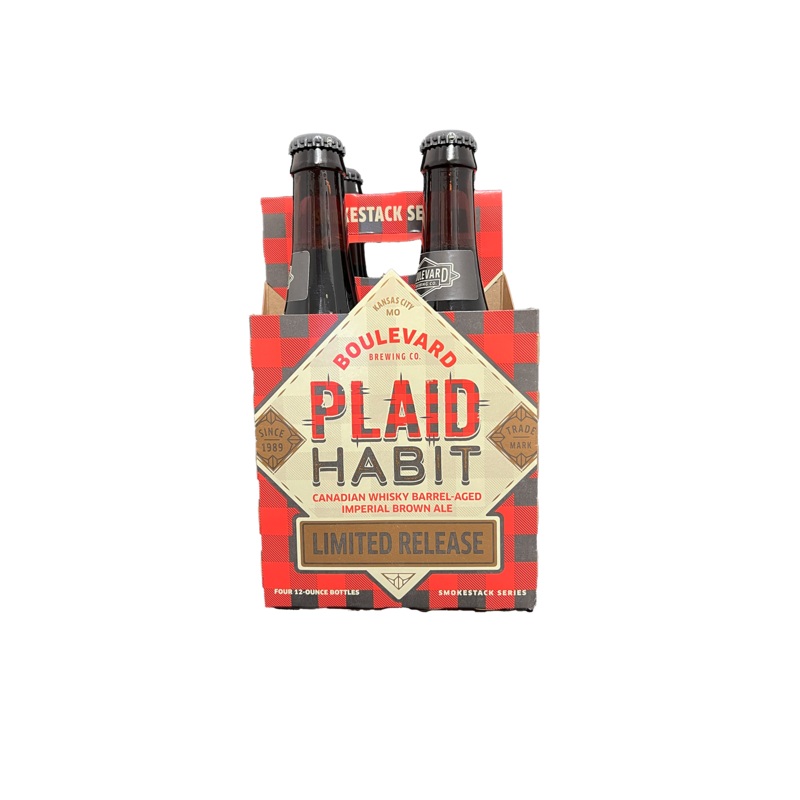 Boulevard Plaid Habit 4 Pack Bottles