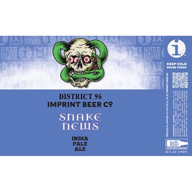 Imprint District.96 Snake News IPA 16OZ SINGLE CAN