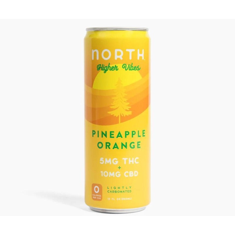 NA THC Single Cocktail North Higher Vibes Pineapple Orange