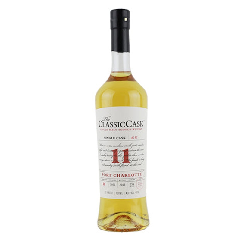 The Classic Cask 11yr Port Charlotte Single Scotch Whisky 750ML BTL
