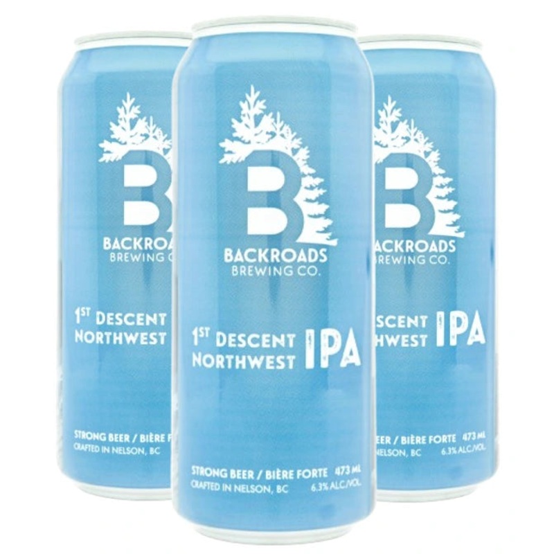 BACKROADS 1ST DESCENT NW IPA 473ML 4PK CAN @ Kelowna [1056183] 1892 ml