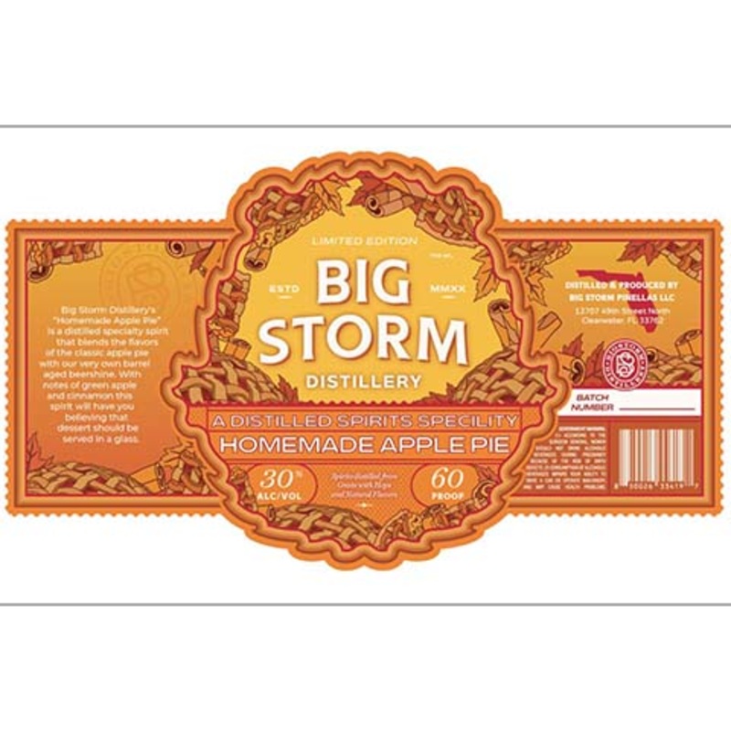 Big Storm Homemade Apple Pie 750ML BTL