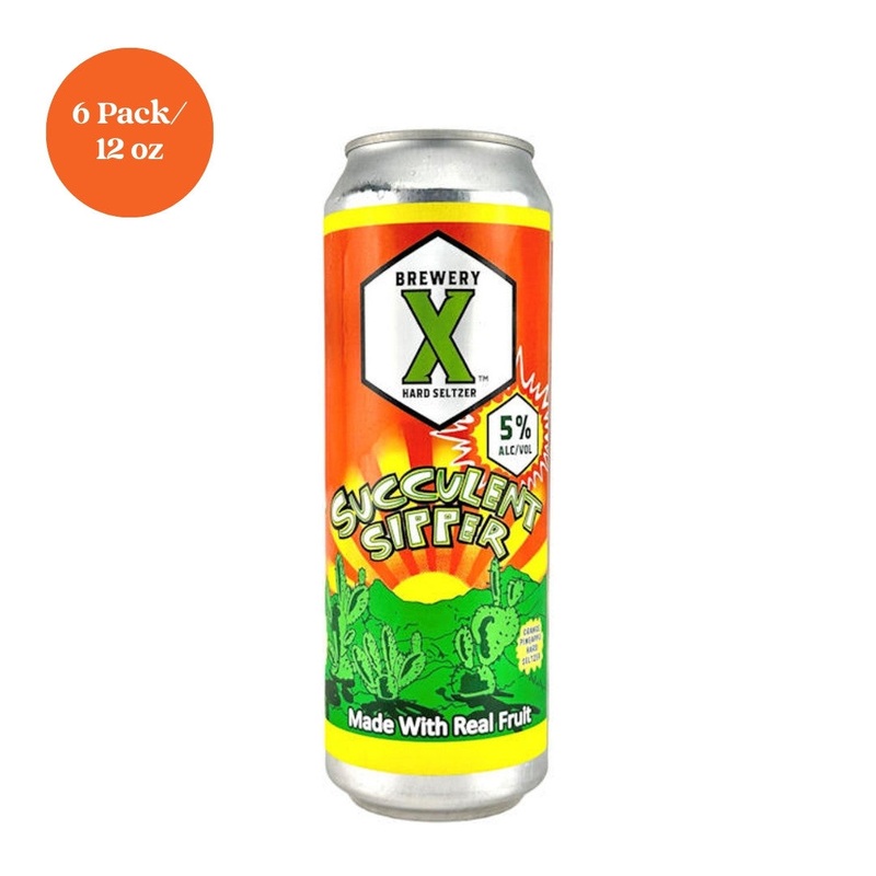 Brewery X Succulent Sipper Orange Pineapple Hard Seltzer 6pk 12 fl oz can