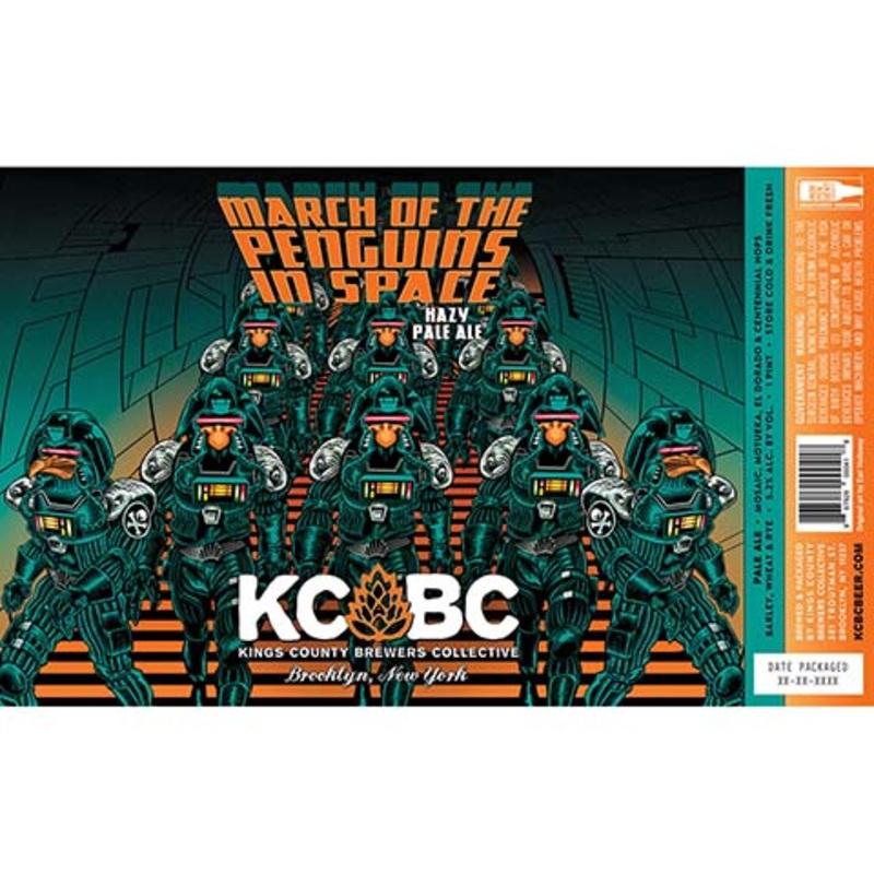 Kings County Brewers Collective March Of The Penguins In Space 16OZ SINGLE CAN