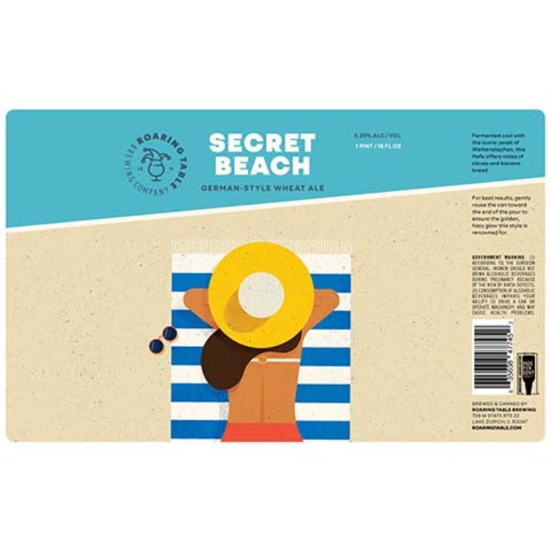 Roaring Table Secret Beach German Wheat Ale 16OZ SINGLE CAN