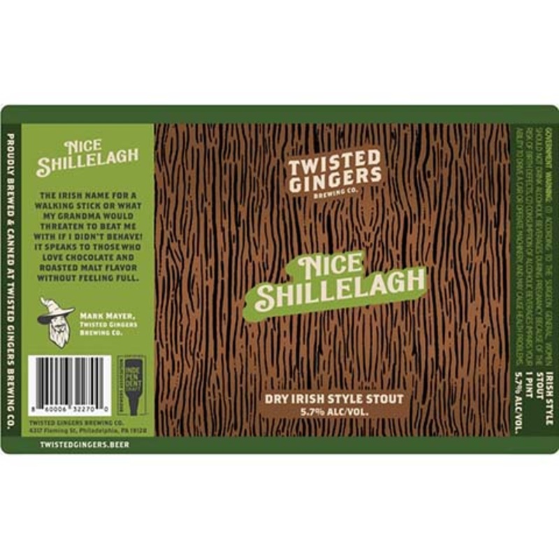 Twisted Gingers Nice Shillelagh Stout 16OZ SINGLE CAN