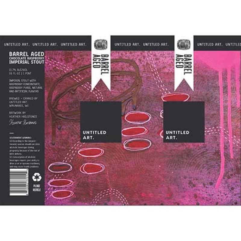 Untitled Art Barrel Aged Chocolate Raspberry Imperial Stout 16OZ SINGLE CAN