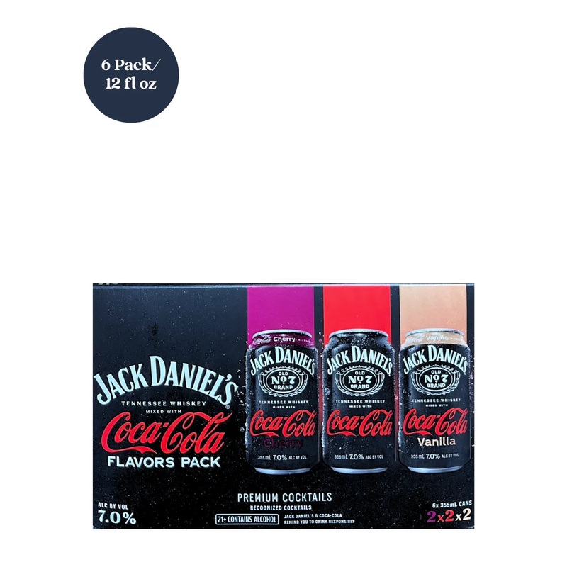 Jack Daniels Jack and Coke Variety Pack RTD Cocktail 6pk 12 fl oz Cans