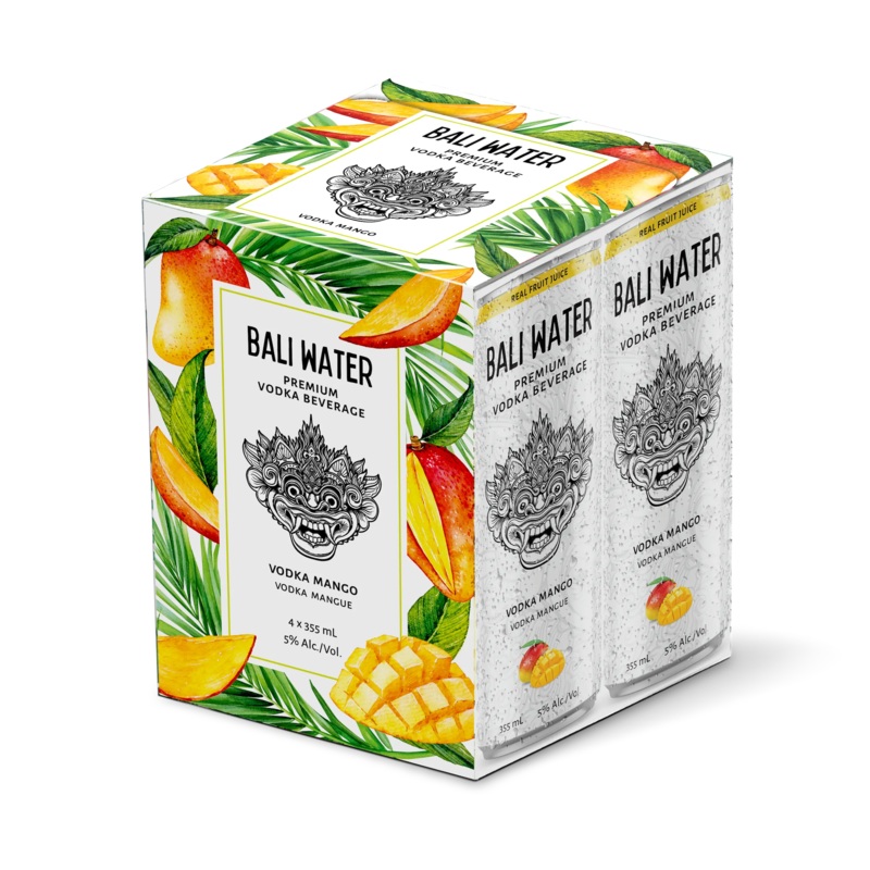 BALI WATER MANGO 355ML 4PK CAN @ Red Deer [1047657] 1420 ml