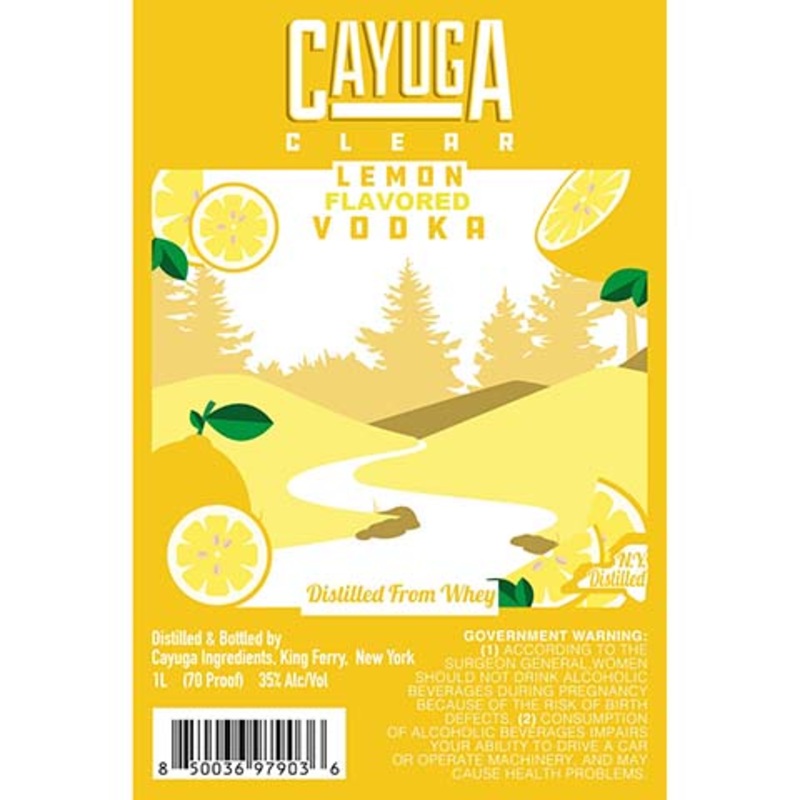 Cayuga Lemon Vodka 1L BTL