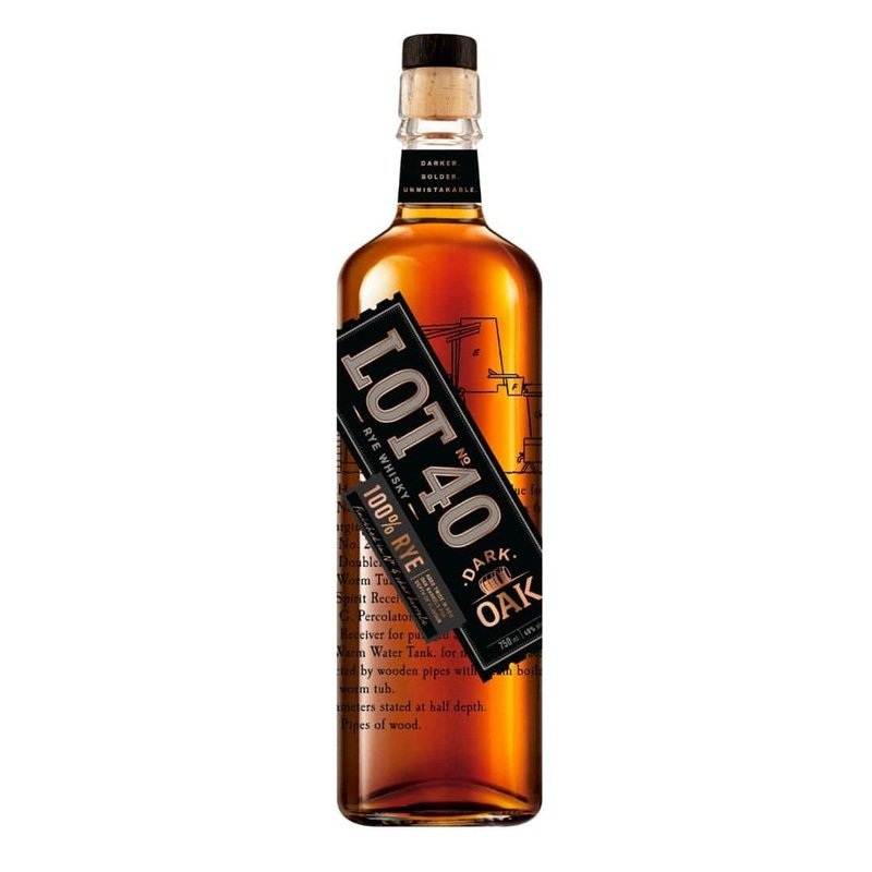 Lot No. 40 Dark Oak Canadian Rye Whisky 750ML BTL