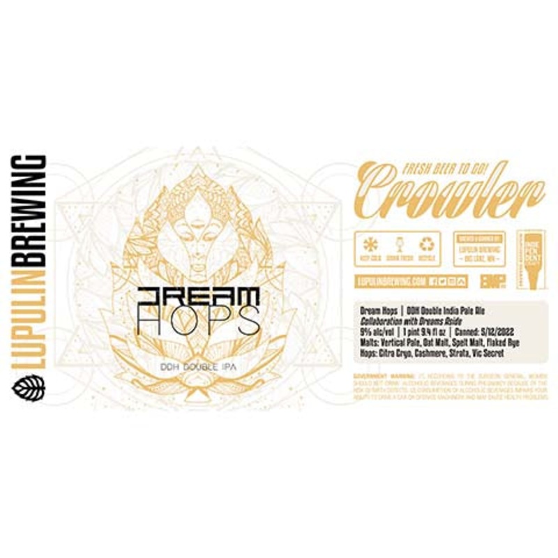 Lupulin Dream Hops DDH DIPA 25.4OZ SINGLE CAN