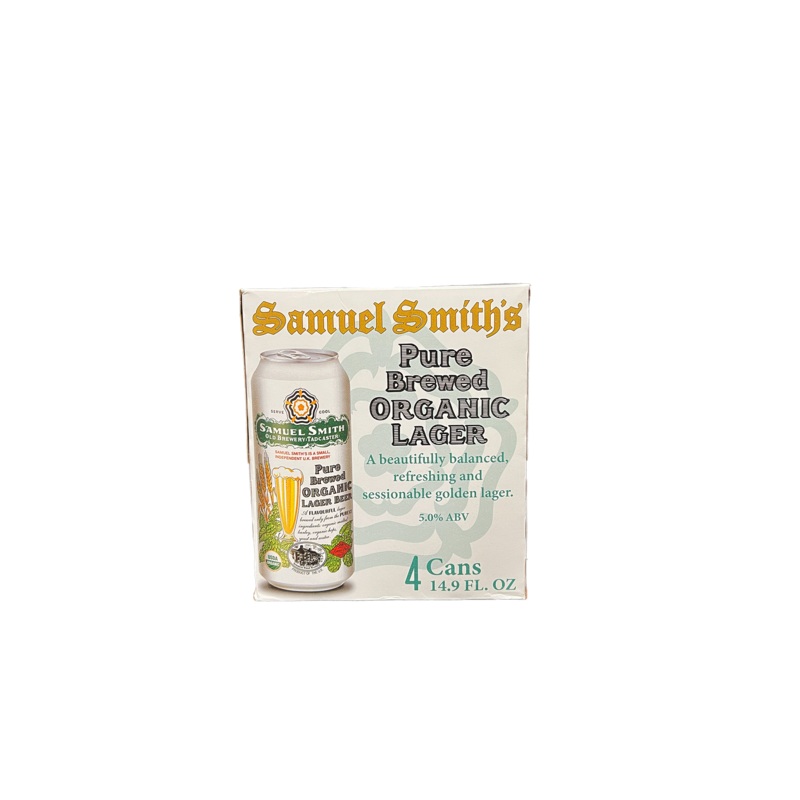 Samuel Smiths Organic Lager 4 Pack Cans