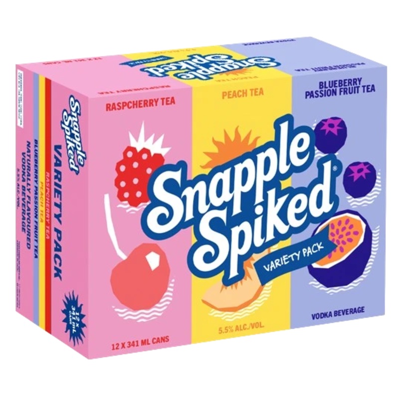 SNAPPLE SPIKED VARIETY PACK 341ML 12PK CAN @ Signal Hill [1052141] 4260 ml
