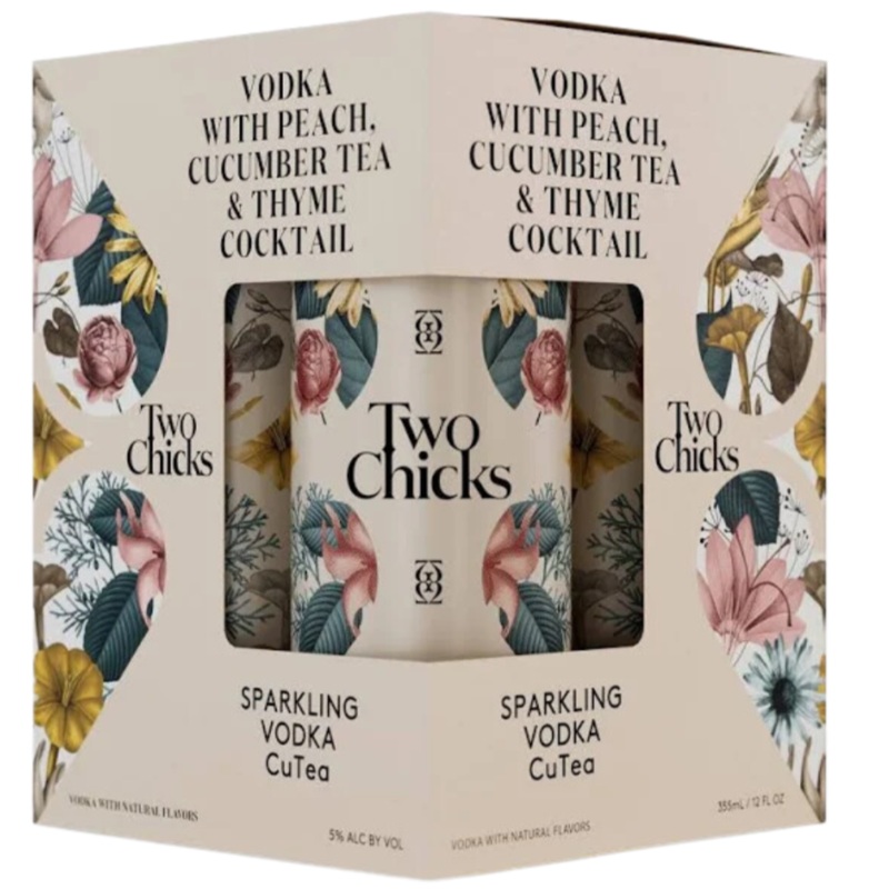 Two Chicks Sparkling Vodka Cutea – 4pk Cans