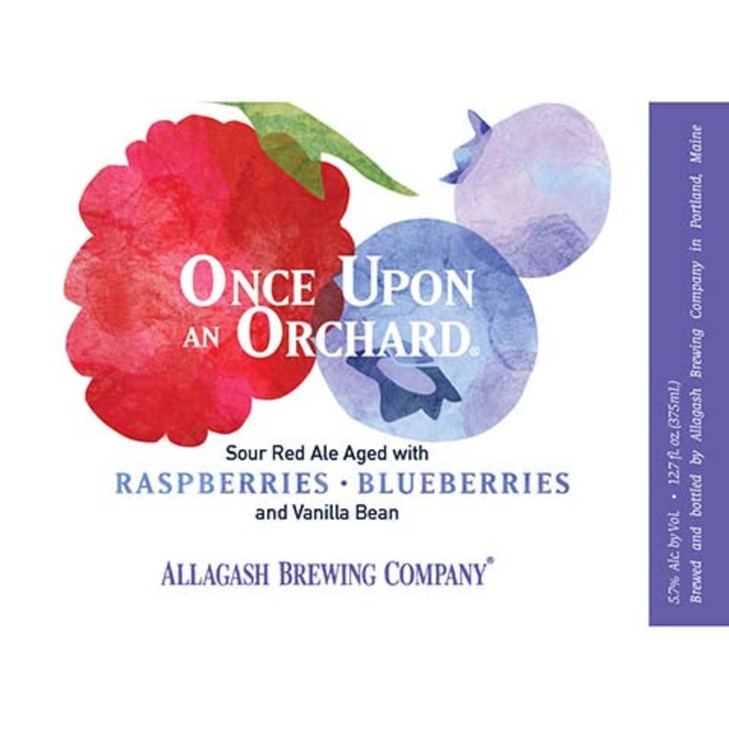 Allagash Once Upon An Orchard Sour Red Ale (Raspberries, Blueberries) 375ML BTL