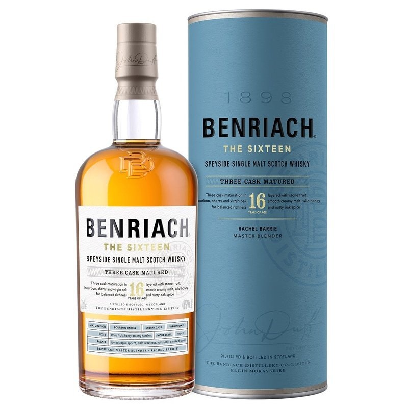 Benriach 16 Year Old ‘The Sixteen’ Three Cask Matured Speyside Single Malt Scotch Whisky 700ML BTL