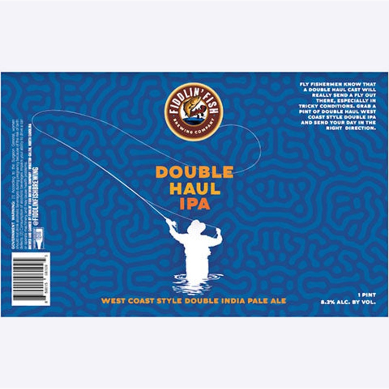 Fiddlin’ Fish Double Haul IPa West Coast Style DIPA 16OZ SINGLE CAN