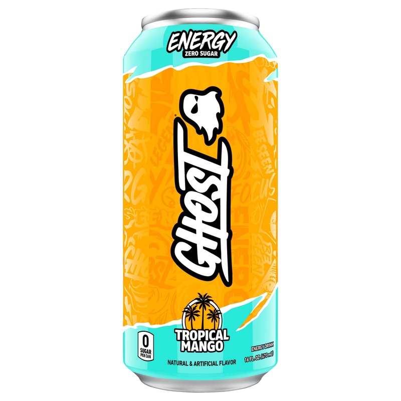Ghost Tropical Mango 12 Pack (16 oz Cans)