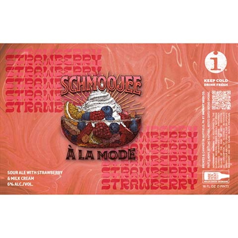 Imprint Beer Schmoojee A La Mode Sour Ale 16OZ SINGLE CAN