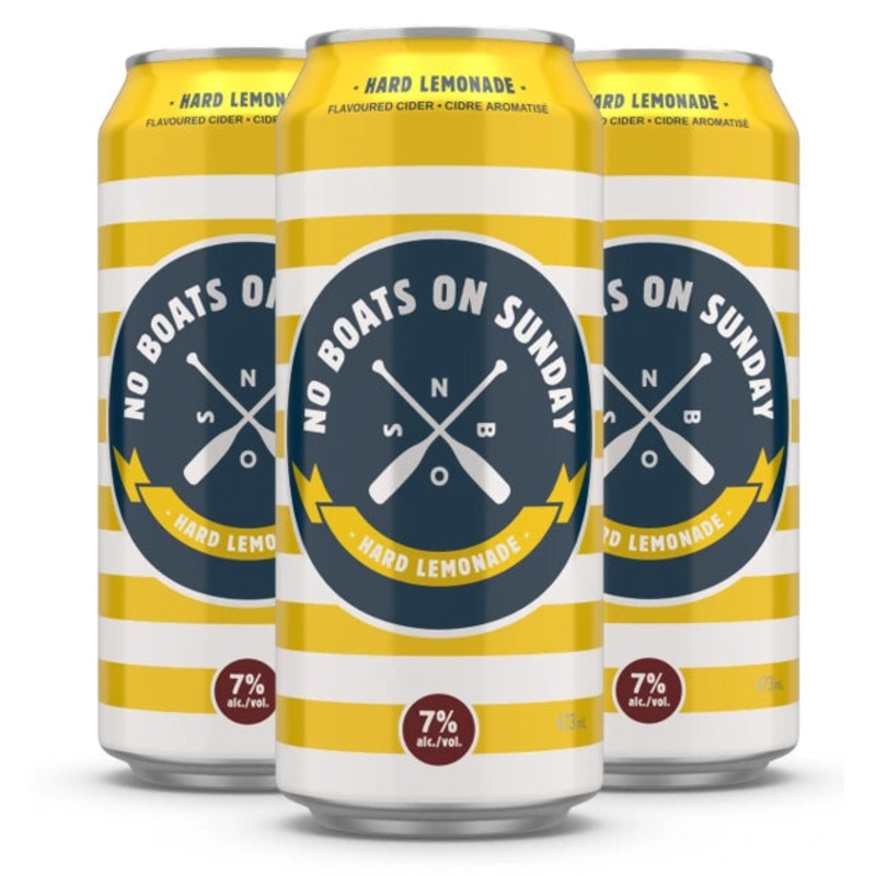 NO BOATS ON SUNDAY HARD LEMONADE 7% 473ML 4PK CAN @ Kelowna [1057005] 1892 ml