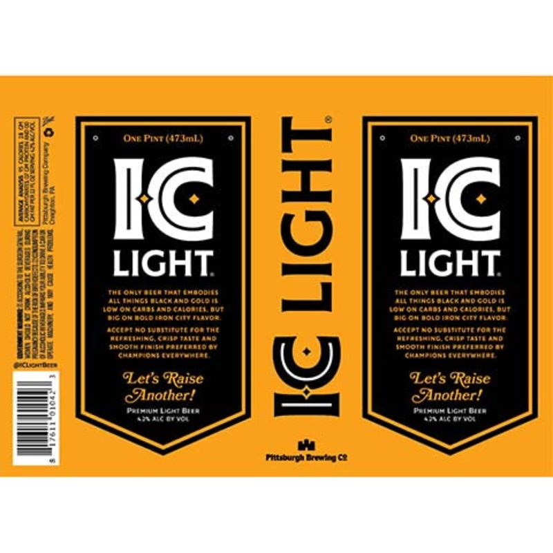 Pittsburgh IC Light 16OZ SINGLE CAN