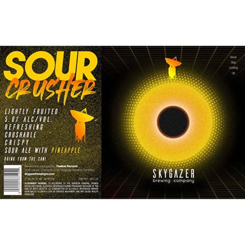 Skygazer Sour Crusher Pineapple Sour Ale 16OZ SINGLE CAN