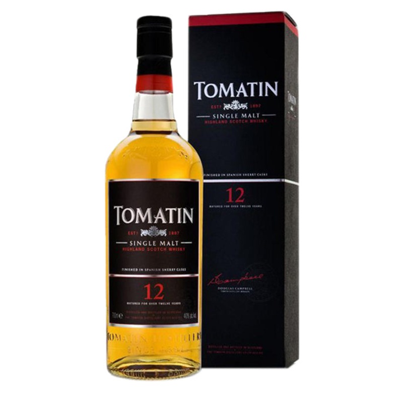 TOMATIN 12 YEAR HIGHLAND SINGLE MALT 750 ML