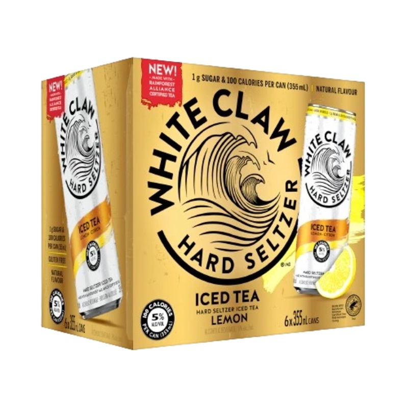 WHITE CLAW HARD SELTZER ICED TEA LEMON 355ML 6PK CAN @ Emerald Hills [1038924] 2130 ml