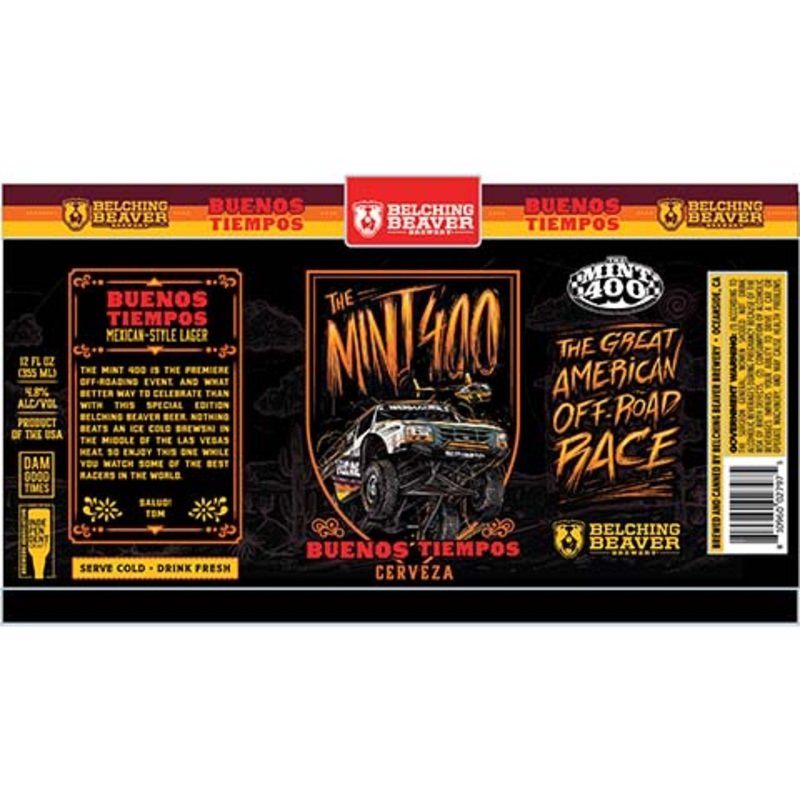 Belching Beaver The Mint 400 Buenos Tiempos Cerveza 12OZ SINGLE CAN