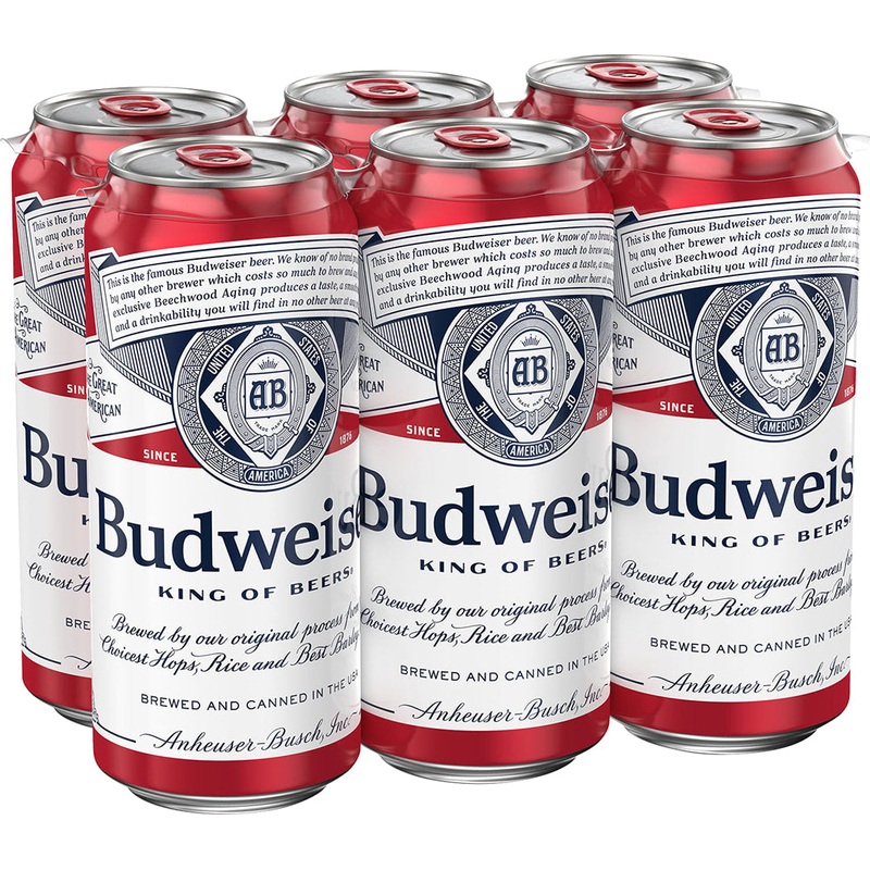 Budweiser 4x 6 Pack (16 oz Cans)