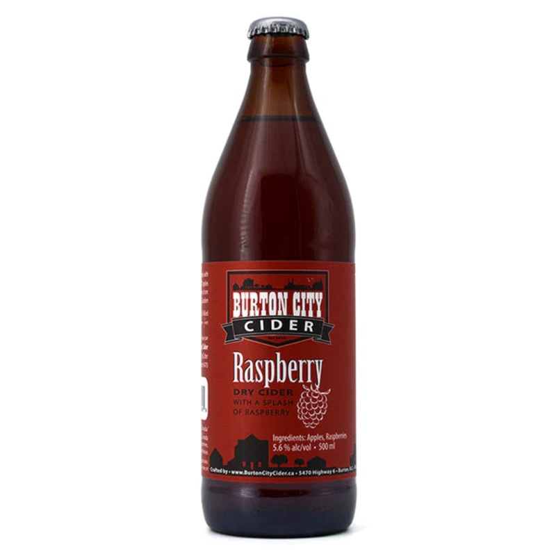 BURTON CITY CIDER RASPBERRY APPLE 500ML BT @ St. Albert [1028953] 500 ml