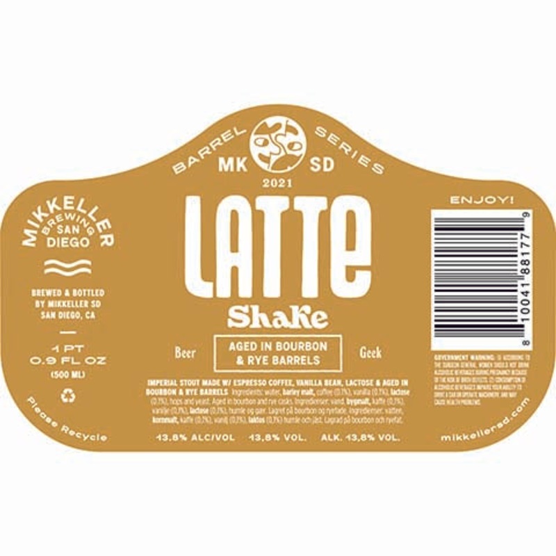 Mikkeller Beer Greek Latte Shake Imperial Stout 500ML BTL